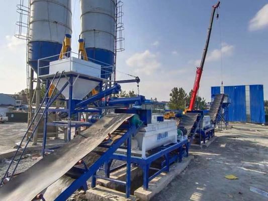 Pontes 120m3/h Instalação de mistura de solo estabilizada Alta automática