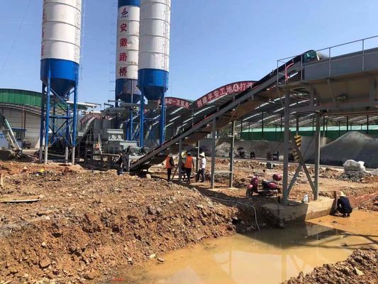 Instalação móvel de mistura de solo de alta produtividade personalizada em projetos de construção